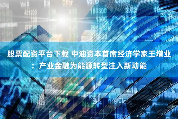 股票配资平台下载 中油资本首席经济学家王增业：产业金融为能源转型注入新动能